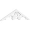 Ekena Millwork Pitch Riley Architectural Grade PVC Gable Pediment, 36"W x 9"H x 1"P (6/12) GPP036X009X100RIL - alternate 1